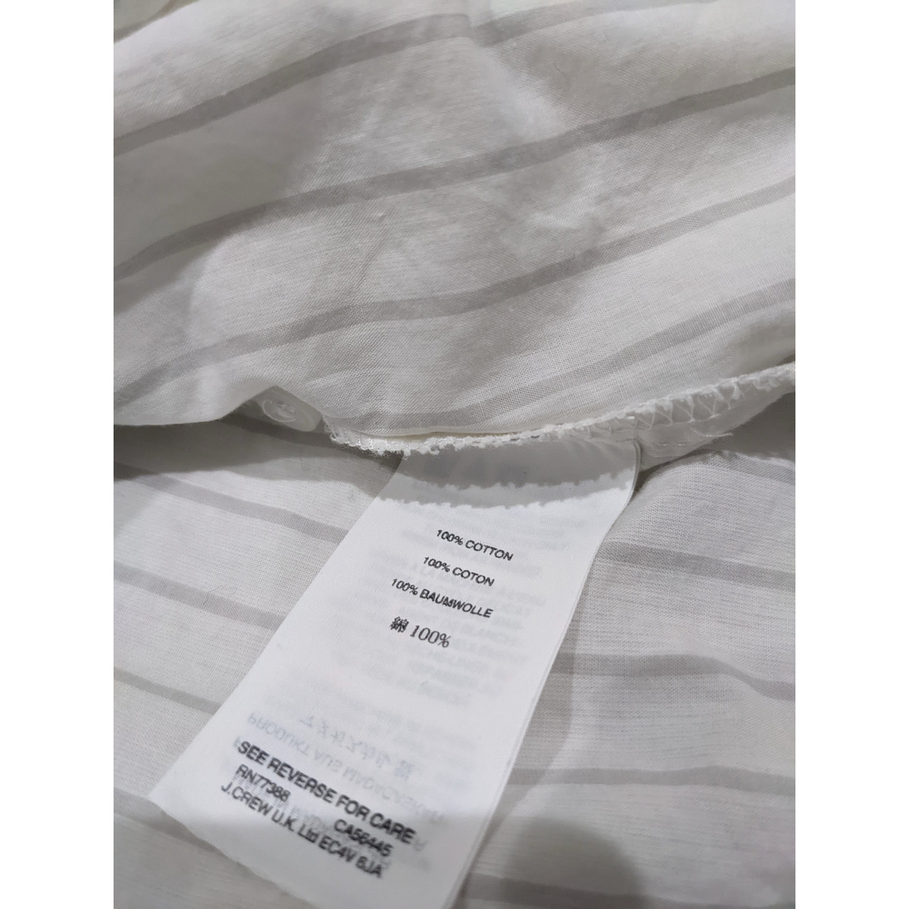 Madewell White Ruffle Tiered Sleeve Top Size Small - Picture 4 of 6